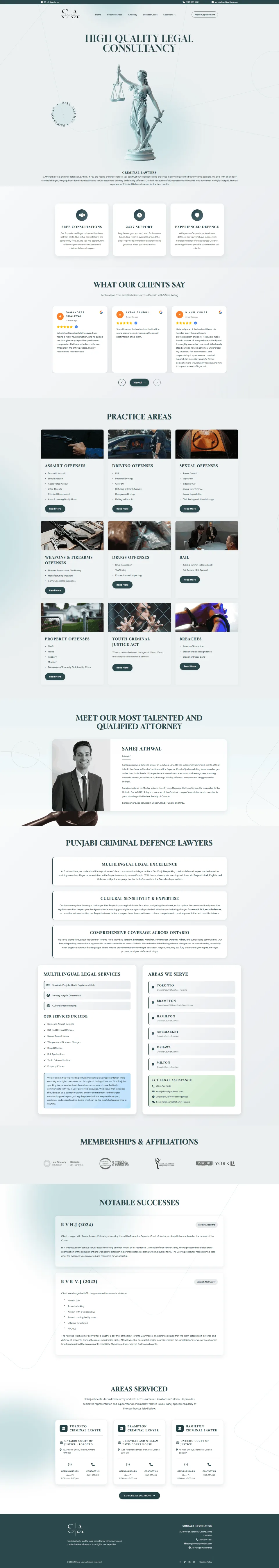 Athwal Law website by Design Den Solutions